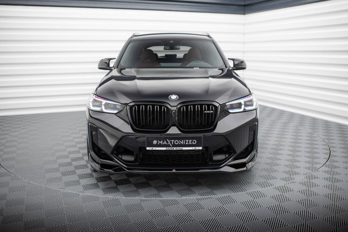 Frontlippe V.2 passend für BMW X3 M F97 FL schwarz Hochglanz