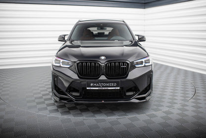 Frontlippe V.2 passend für BMW X3 M F97 FL schwarz Hochglanz