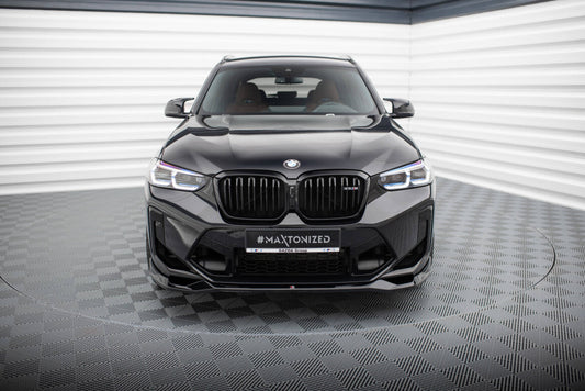 Frontlippe V.2 passend für BMW X3 M F97 FL schwarz Hochglanz