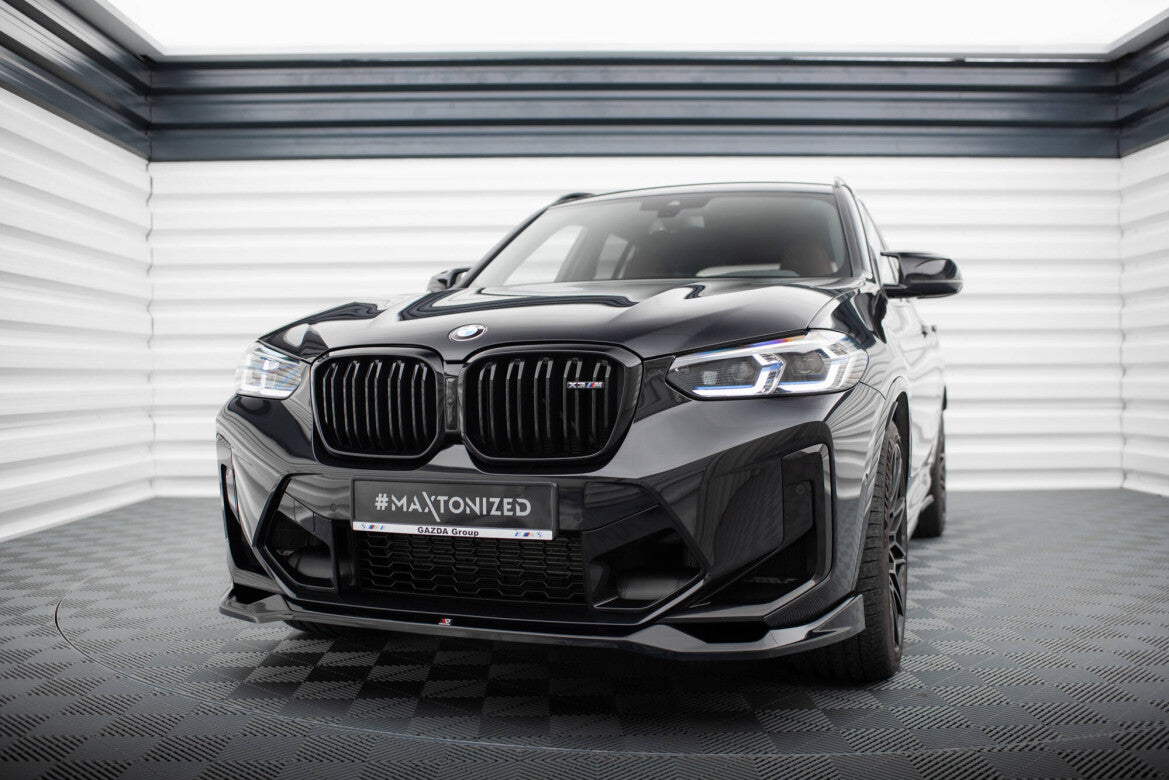 Frontlippe V.2 passend für BMW X3 M F97 FL schwarz Hochglanz