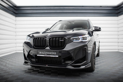 Frontlippe V.2 passend für BMW X3 M F97 FL schwarz Hochglanz