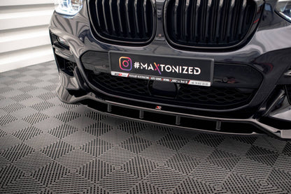 Frontlippe V.2 passend für BMW X3 M40d / M40i / M-Paket G01 schwarz Hochglanz
