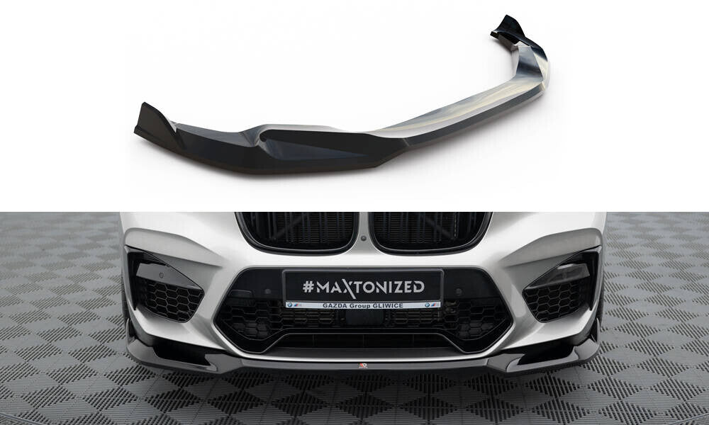 Frontlippe V.2 passend für BMW X4 M F98 schwarz Hochglanz
