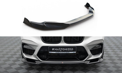 Frontlippe V.2 passend für BMW X4 M F98 schwarz Hochglanz