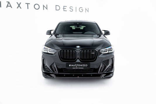 Frontlippe V.2 passend für BMW X4 M-Paket G02 FL schwarz Hochglanz