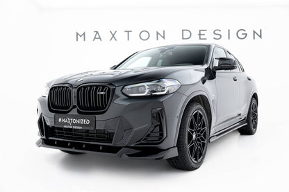 Frontlippe V.2 passend für BMW X4 M-Paket G02 FL schwarz Hochglanz