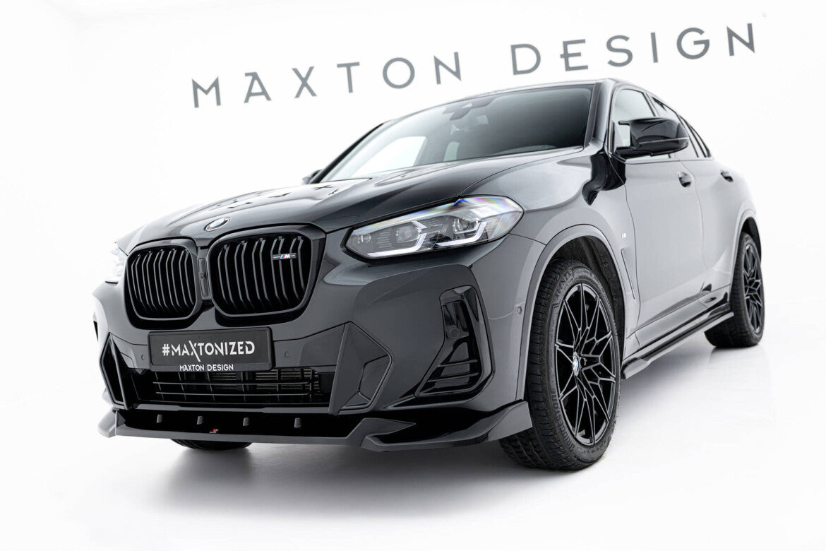Frontlippe V.2 passend für BMW X4 M-Paket G02 FL schwarz Hochglanz