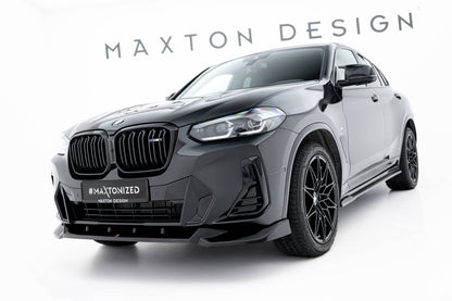Frontlippe V.2 passend für BMW X4 M-Paket G02 FL schwarz Hochglanz