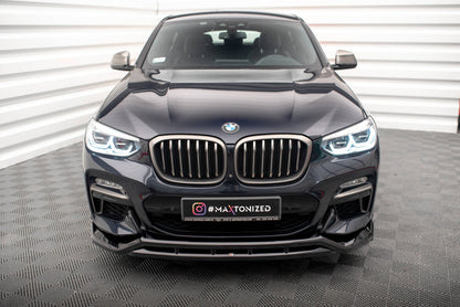 Frontlippe V.2 passend für BMW X4 M-Paket G02 schwarz Hochglanz