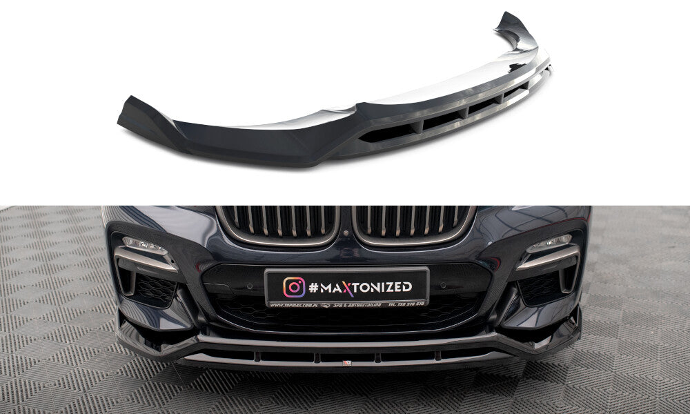 Frontlippe V.2 passend für BMW X4 M-Paket G02 schwarz Hochglanz