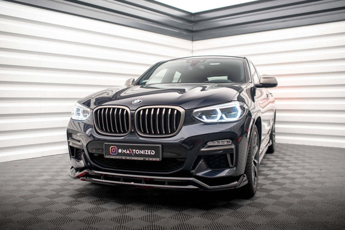 Frontlippe V.2 passend für BMW X4 M-Paket G02 schwarz Hochglanz