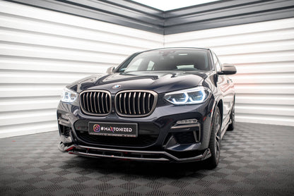 Frontlippe V.2 passend für BMW X4 M-Paket G02 schwarz Hochglanz