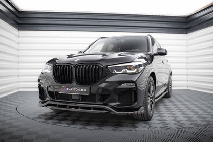 Frontlippe V.2 passend für BMW X5 M-Paket G05 schwarz Hochglanz