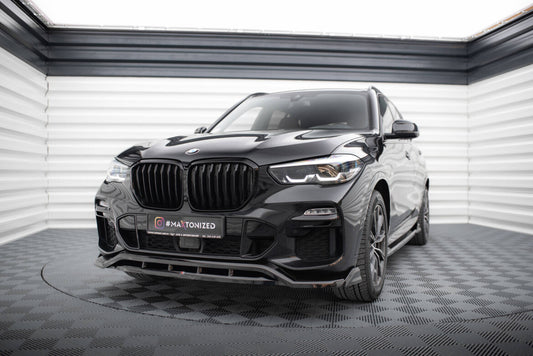 Frontlippe V.2 passend für BMW X5 M-Paket G05 schwarz Hochglanz