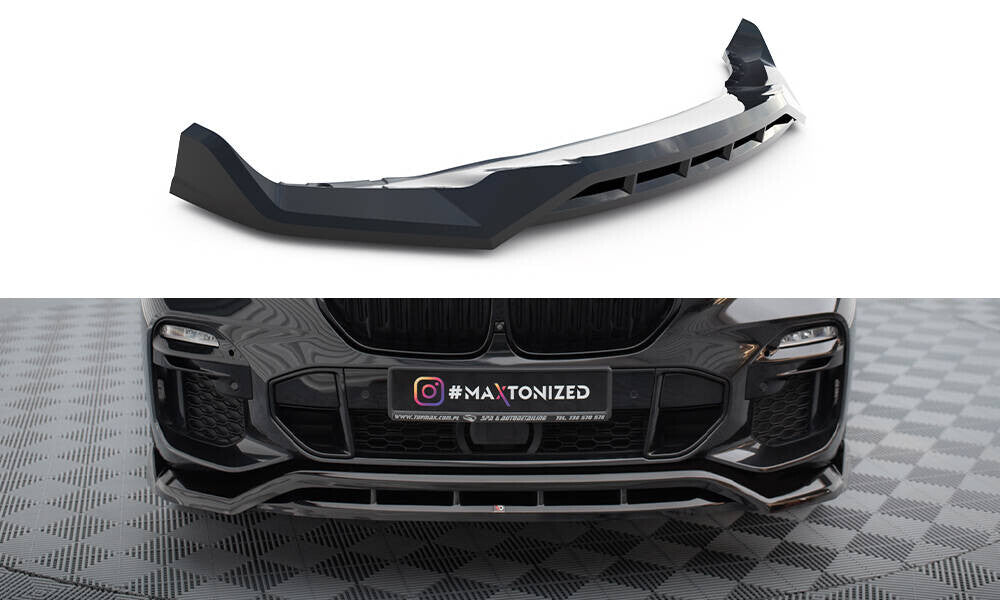 Frontlippe V.2 passend für BMW X5 M-Paket G05 schwarz Hochglanz