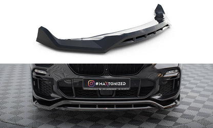 Frontlippe V.2 passend für BMW X5 M-Paket G05 schwarz Hochglanz