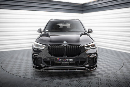 Frontlippe V.2 passend für BMW X5 M-Paket G05 schwarz Hochglanz