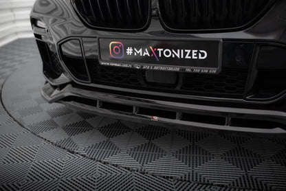 Frontlippe V.2 passend für BMW X5 M-Paket G05 schwarz Hochglanz