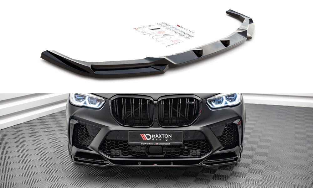 Frontlippe V.2 passend für BMW X5M F95 schwarz Hochglanz