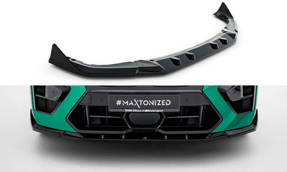 Frontlippe V.2 passend für BMW X6 M F96 FL schwarz Hochglanz