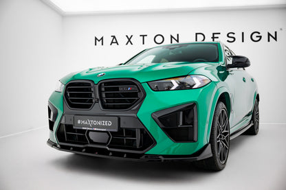 Frontlippe V.2 passend für BMW X6 M F96 FL schwarz Hochglanz
