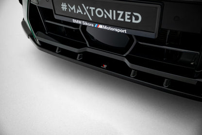 Frontlippe V.2 passend für BMW X6 M F96 FL schwarz Hochglanz