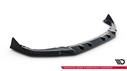 Frontlippe V.2 passend für BMW X6 M F96 FL schwarz Hochglanz
