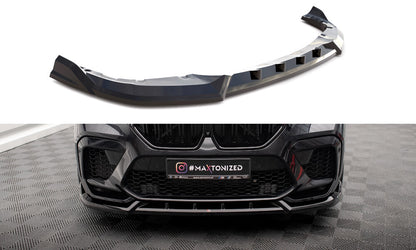 Frontlippe V.2 passend für BMW X6 M F96 schwarz Hochglanz
