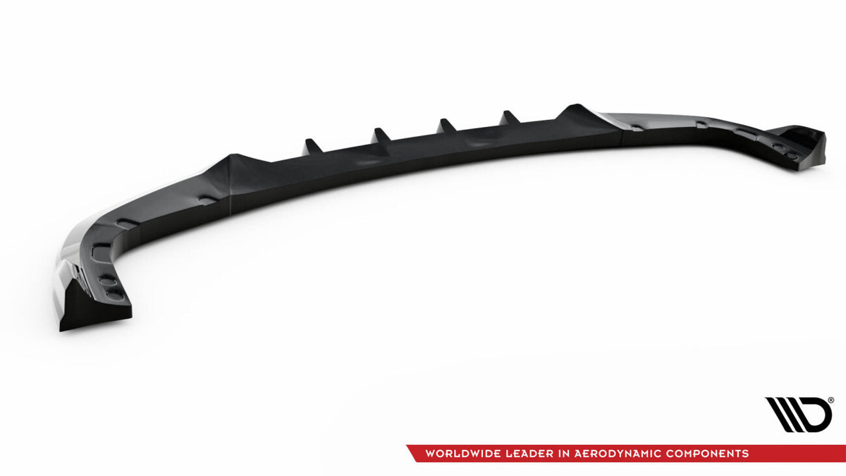 Frontlippe V.2 passend für BMW X6 M F96 schwarz Hochglanz