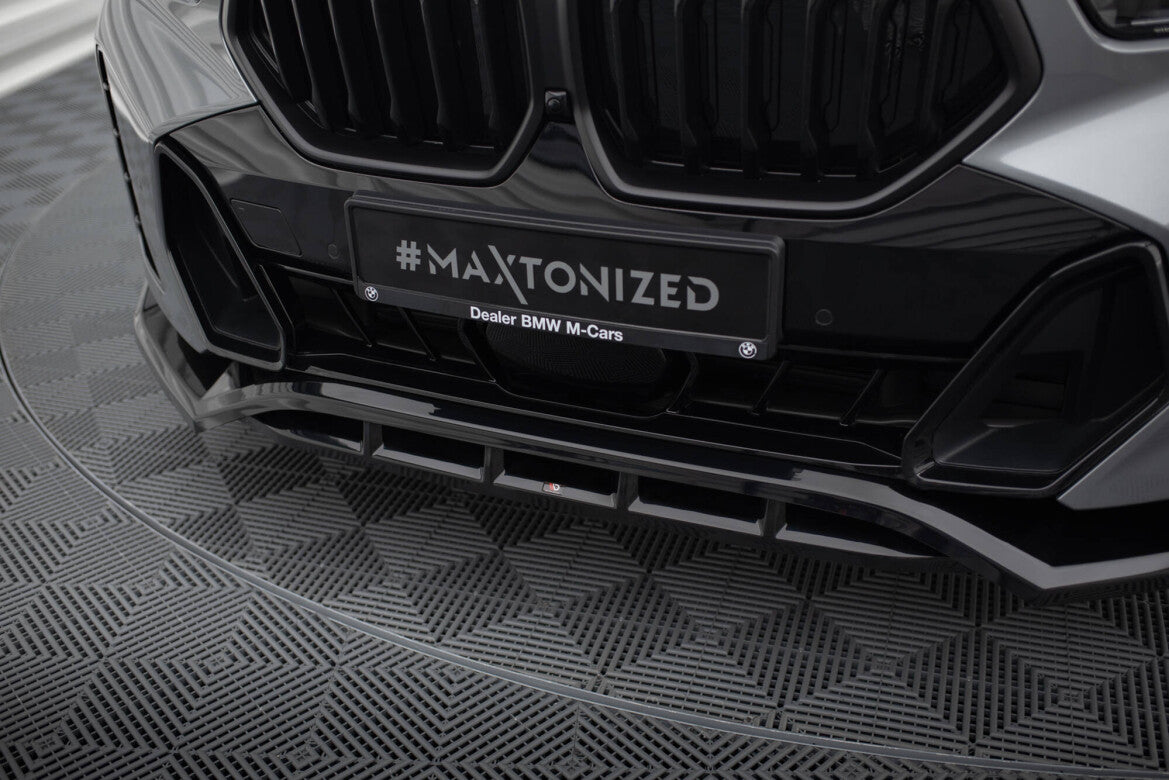 Frontlippe V.2 passend für BMW X6 M-Paket G06 FL schwarz Hochglanz