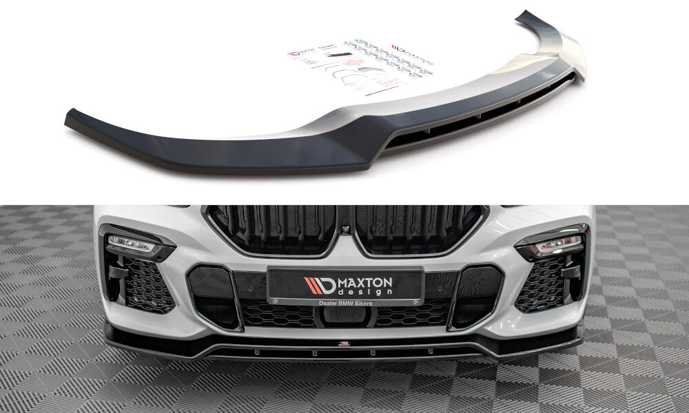 Frontlippe V.2 passend für BMW X6 M-Paket G06 schwarz Hochglanz