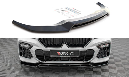Frontlippe V.2 passend für BMW X6 M-Paket G06 schwarz Hochglanz