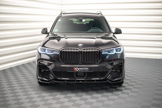 Frontlippe V.2 passend für BMW X7 M-Paket G07 schwarz Hochglanz