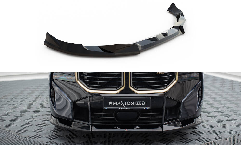 Frontlippe V.2 passend für BMW XM G09 schwarz Hochglanz