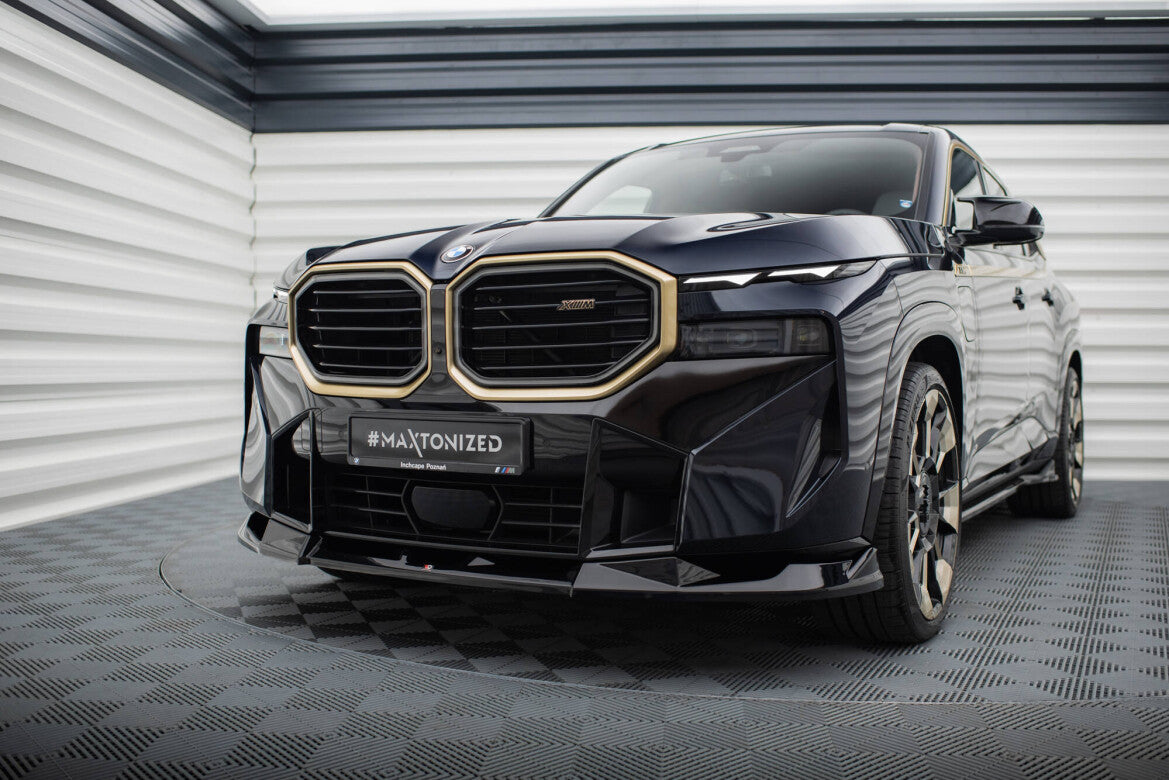 Frontlippe V.2 passend für BMW XM G09 schwarz Hochglanz