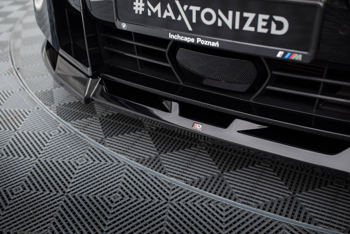 Frontlippe V.2 passend für BMW XM G09 schwarz Hochglanz