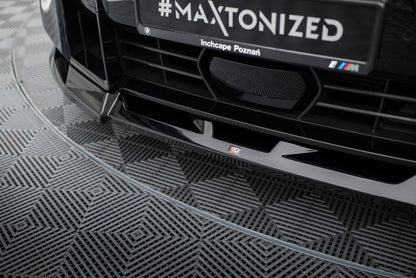 Frontlippe V.2 passend für BMW XM G09 schwarz Hochglanz