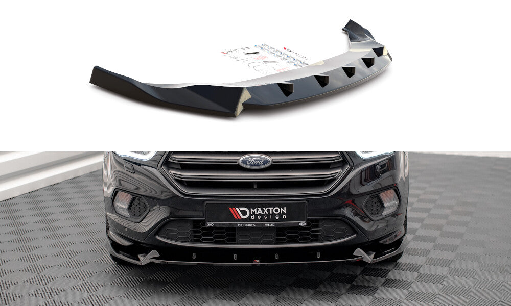 Frontlippe V.2 passend für Ford Escape ST-Line Mk3 schwarz Hochglanz