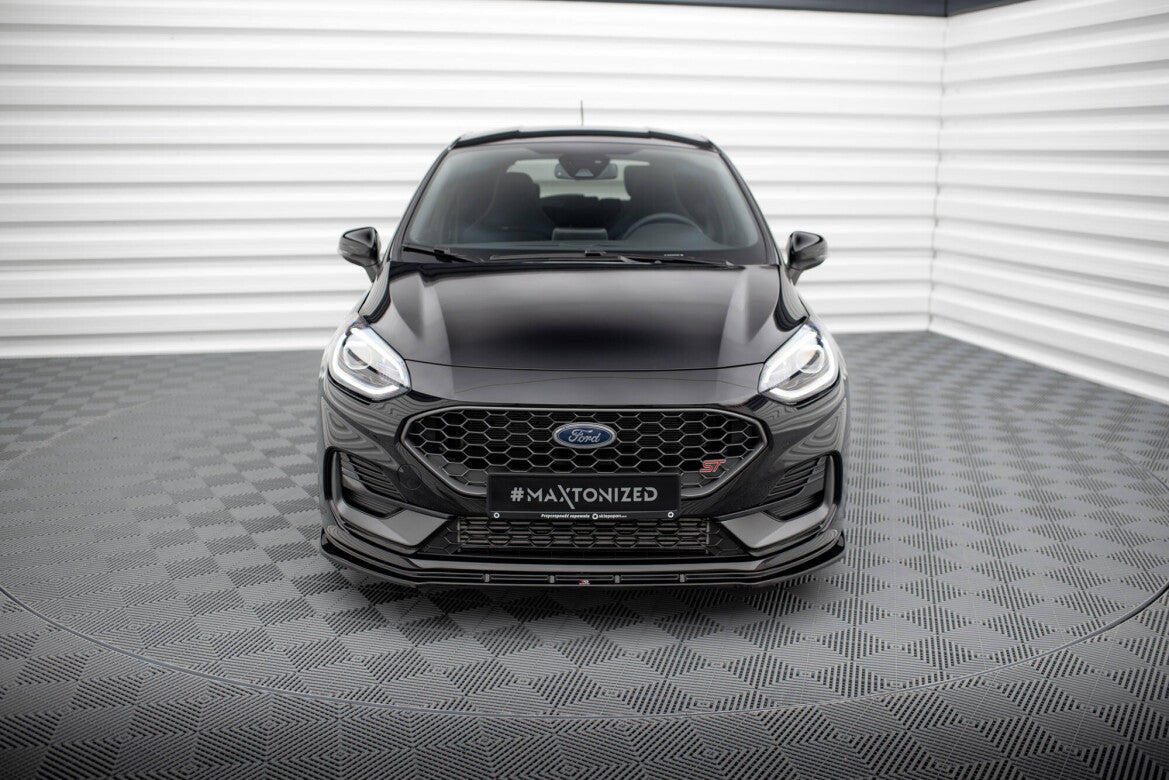 Frontlippe V.2 passend für Ford Fiesta ST / ST-line Mk8 FL schwarz Hochglanz