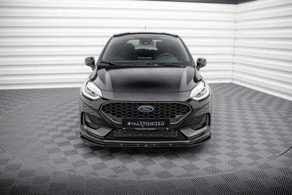 Frontlippe V.2 passend für Ford Fiesta ST / ST-line Mk8 FL schwarz Hochglanz