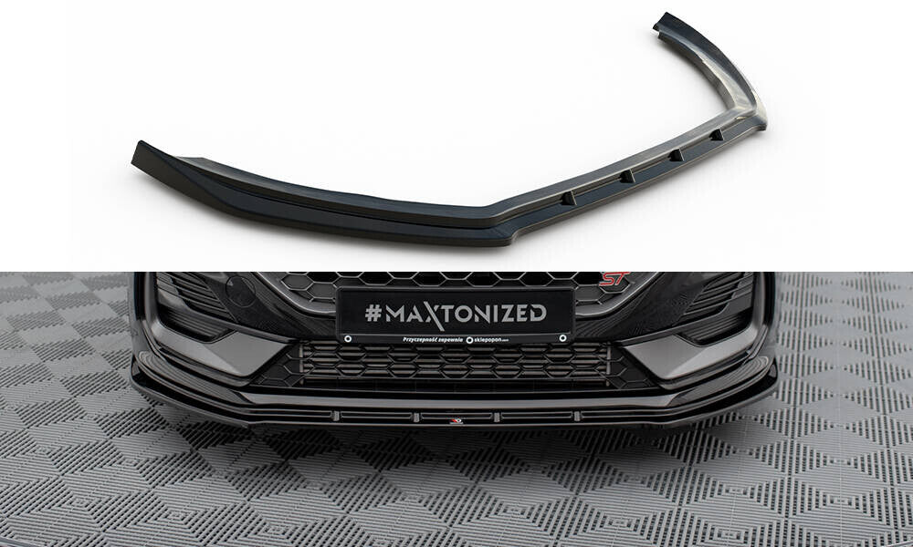 Frontlippe V.2 passend für Ford Fiesta ST / ST-line Mk8 FL schwarz Hochglanz