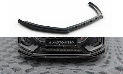 Frontlippe V.2 passend für Ford Fiesta ST / ST-line Mk8 FL schwarz Hochglanz