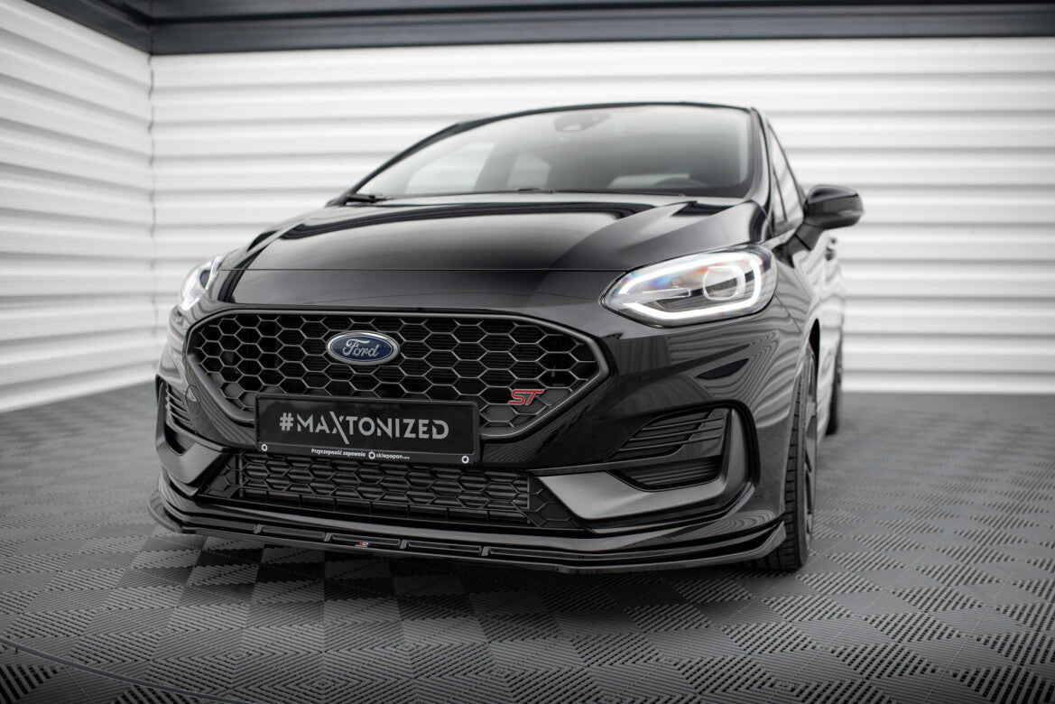 Frontlippe V.2 passend für Ford Fiesta ST / ST-line Mk8 FL schwarz Hochglanz