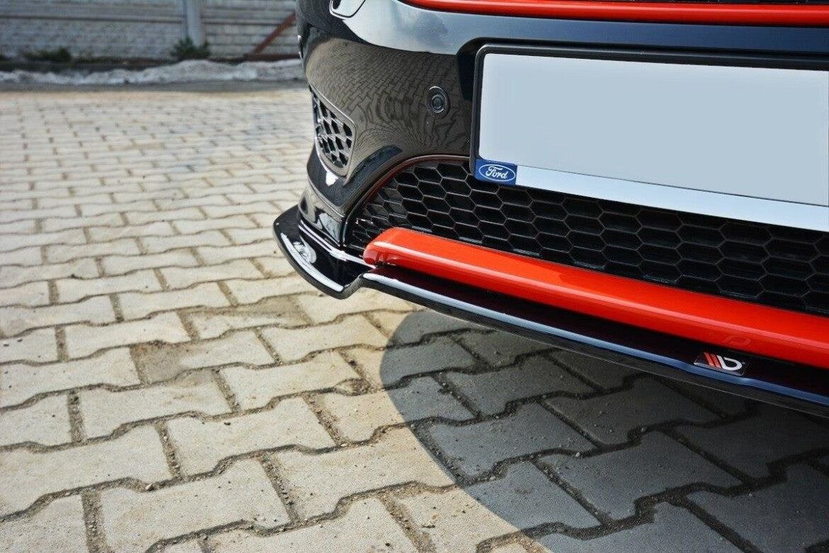 Frontlippe V.2 passend für Ford Focus ST-Line Mk3 FL schwarz Hochglanz