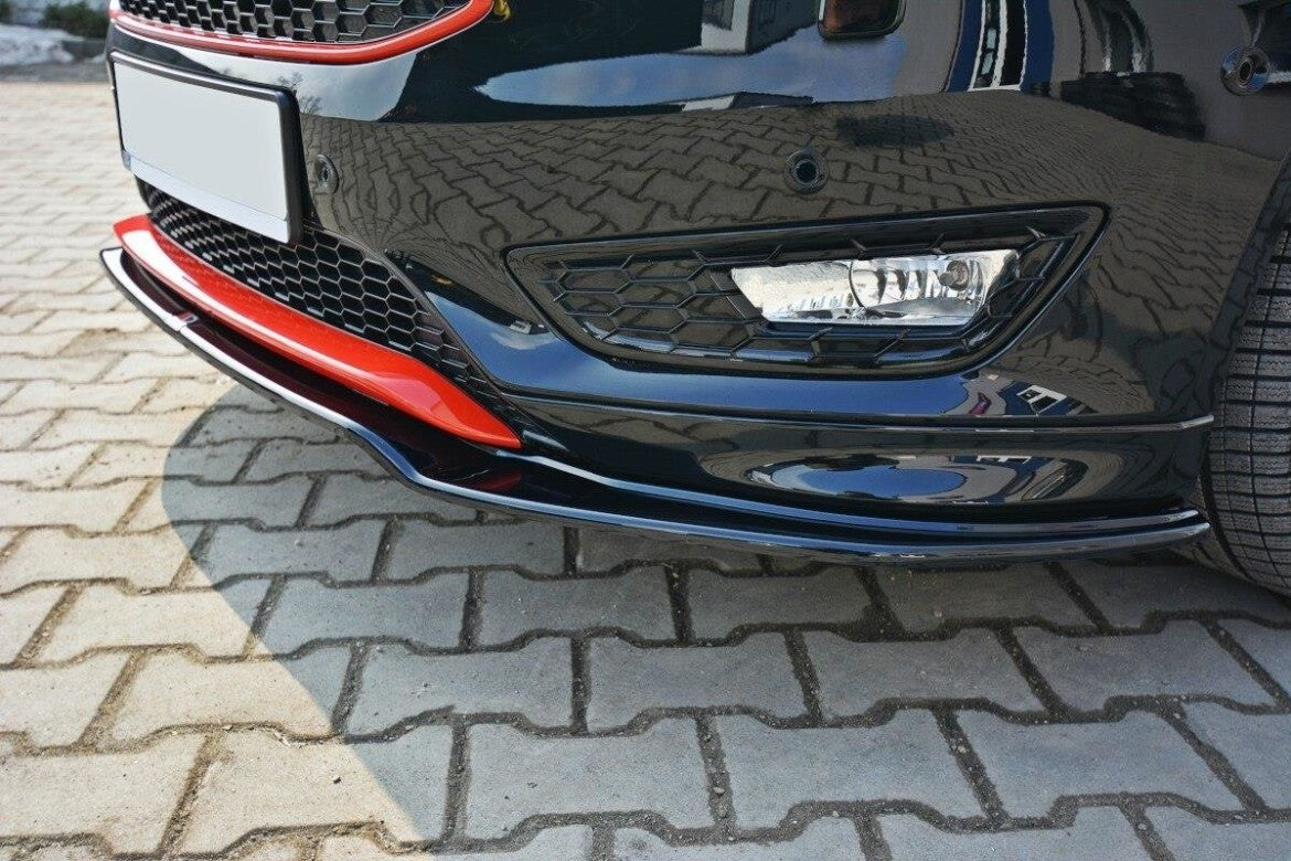 Frontlippe V.2 passend für Ford Focus ST-Line Mk3 FL schwarz Hochglanz