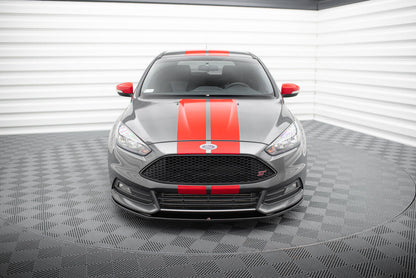 Frontlippe V.2 passend für Ford Focus ST Mk3 FL schwarz Hochglanz