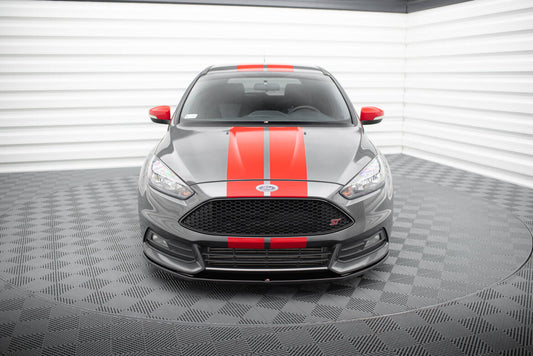 Frontlippe V.2 passend für Ford Focus ST Mk3 FL schwarz Hochglanz