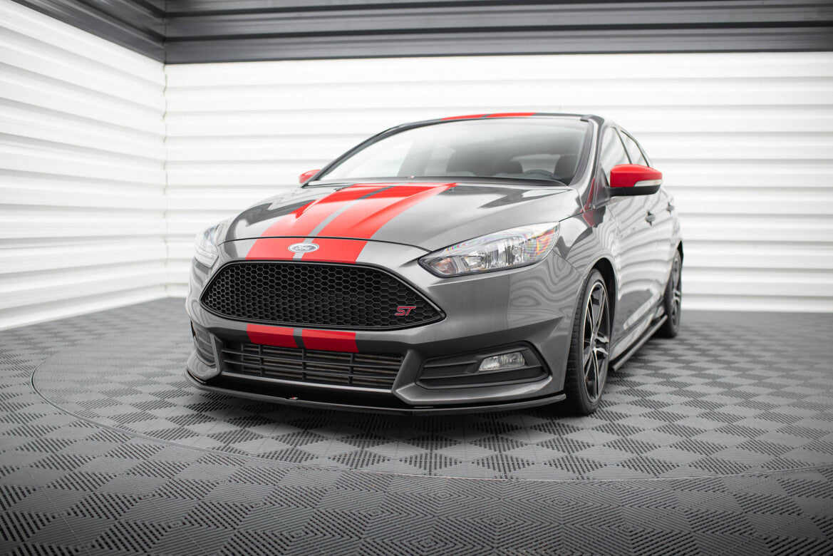 Frontlippe V.2 passend für Ford Focus ST Mk3 FL schwarz Hochglanz
