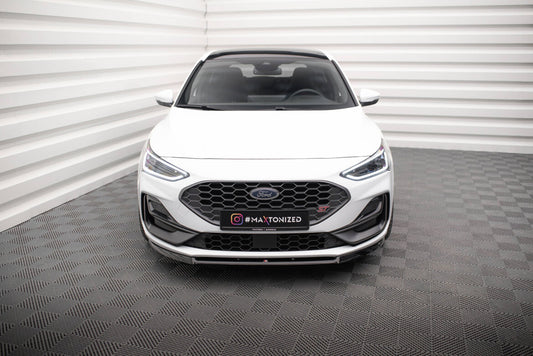 Frontlippe V.2 passend für Ford Focus ST / ST-Line Mk4 FL schwarz Hochglanz
