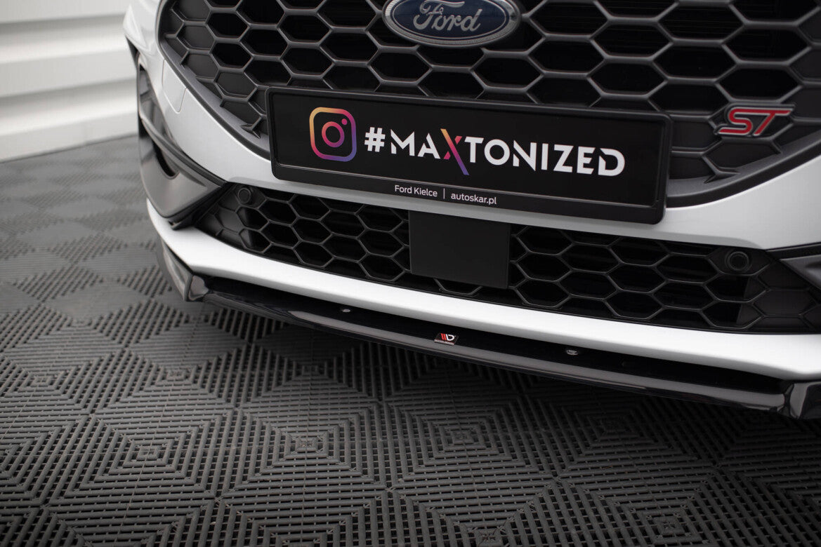 Frontlippe V.2 passend für Ford Focus ST / ST-Line Mk4 FL schwarz Hochglanz